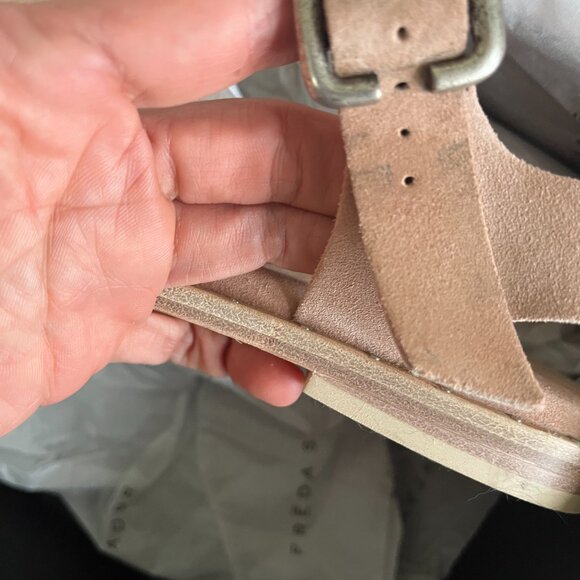 Freda Salvador Sera Fisherman Sandal in Blush Suede - Picture 4 of 7